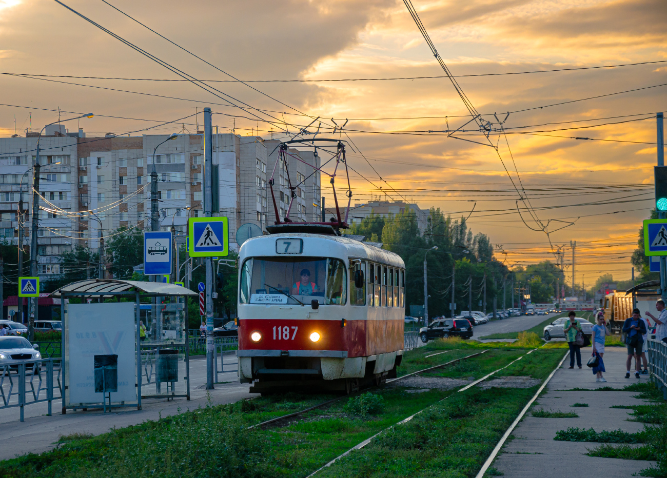 Tatra T3SU [двухдверная]  № 1187