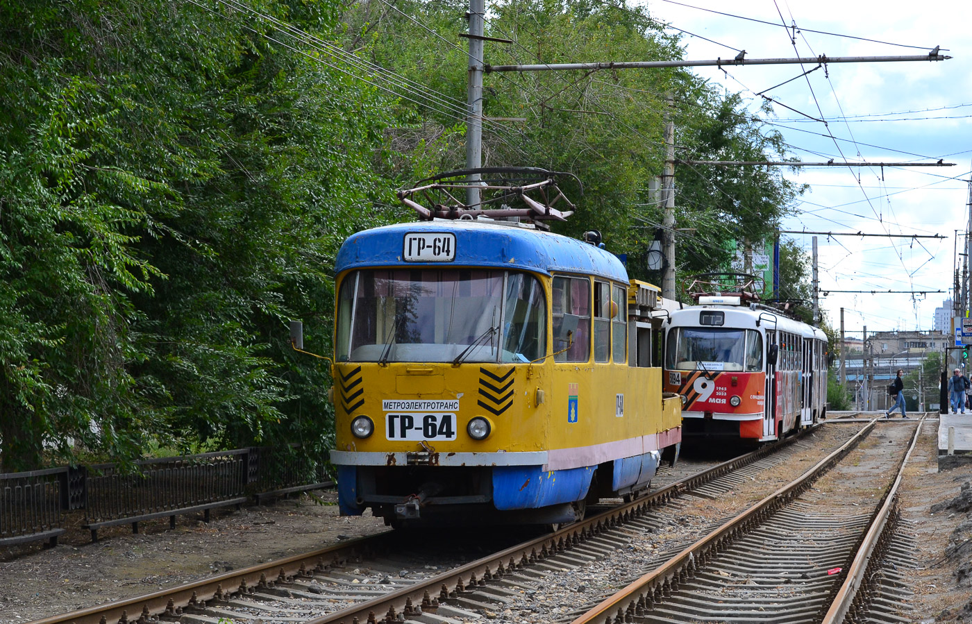 "Татра" T3SU [двухдверная] №64; МТТА-2 №5894; МТТА-2 №5869