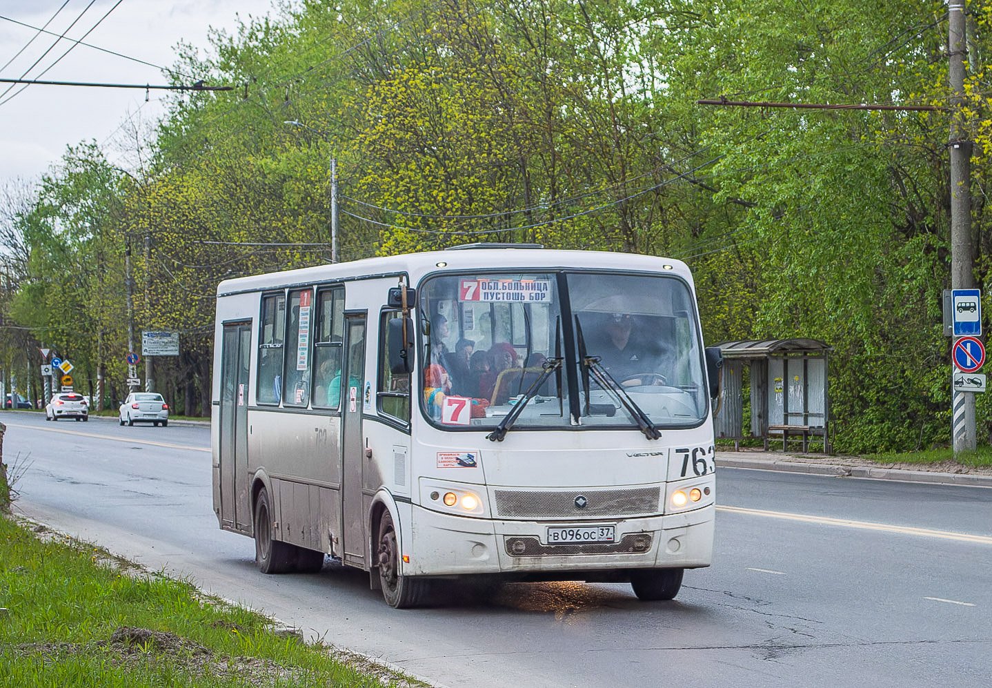 ПАЗ-320414-04 "Вектор" (1-2) № В 096 ОС 37