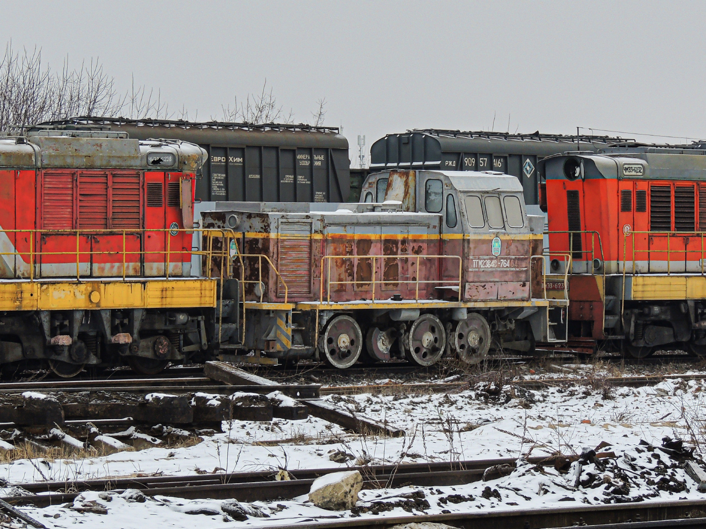 ЧМЭ3-6238; ТГМ23В-48 764; ЧМЭ3-6232