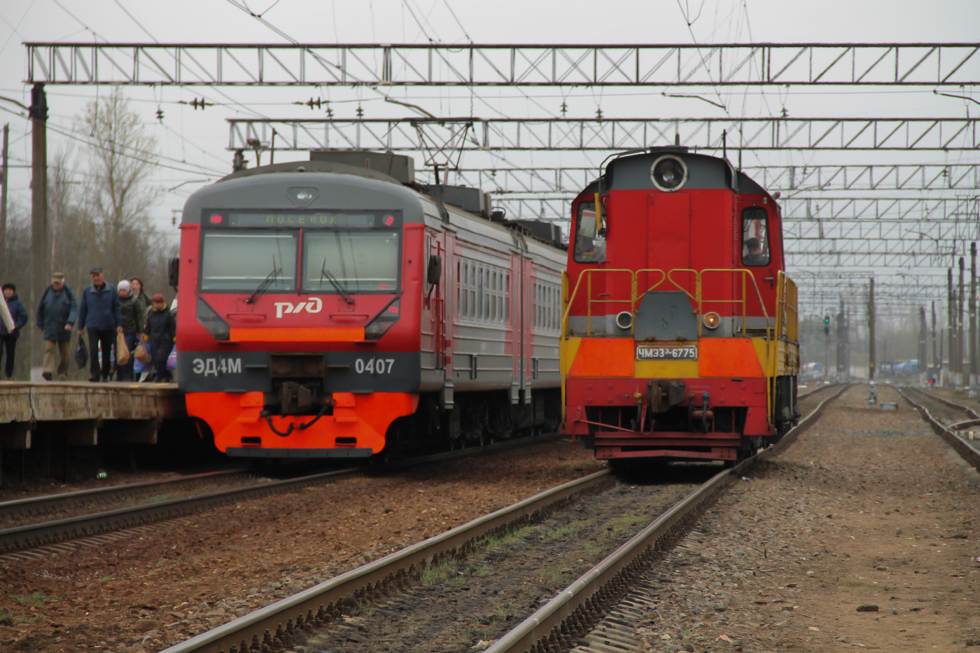 ЭД4М-0407; ЧМЭ3Э-6775