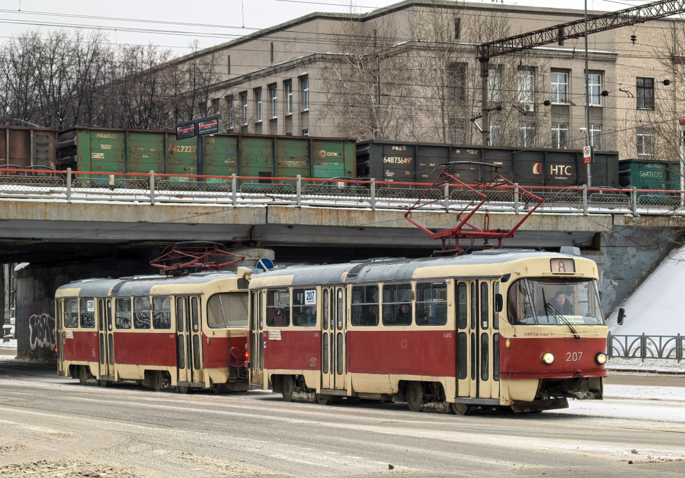 Тatra T3SU № 208; Tatra T3SU № 207
