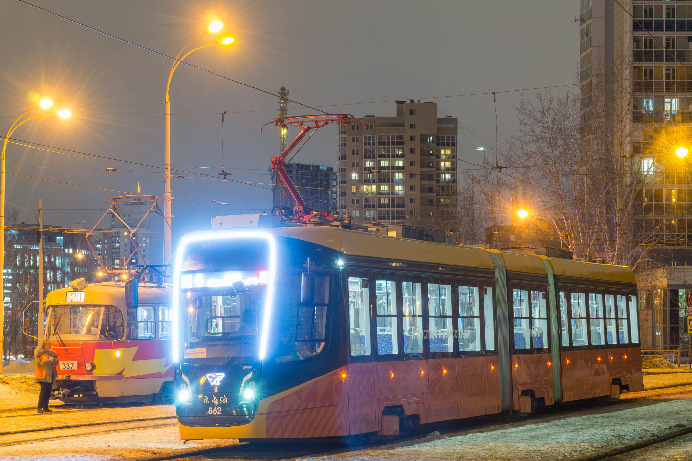 Tatra T3SU № 337; 71-639 «Кастор» № 862