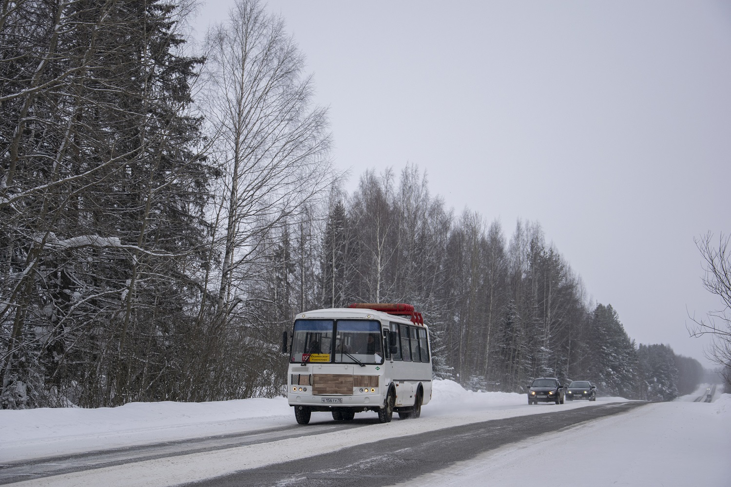 ПАЗ-32054  № К 156 ТУ 18