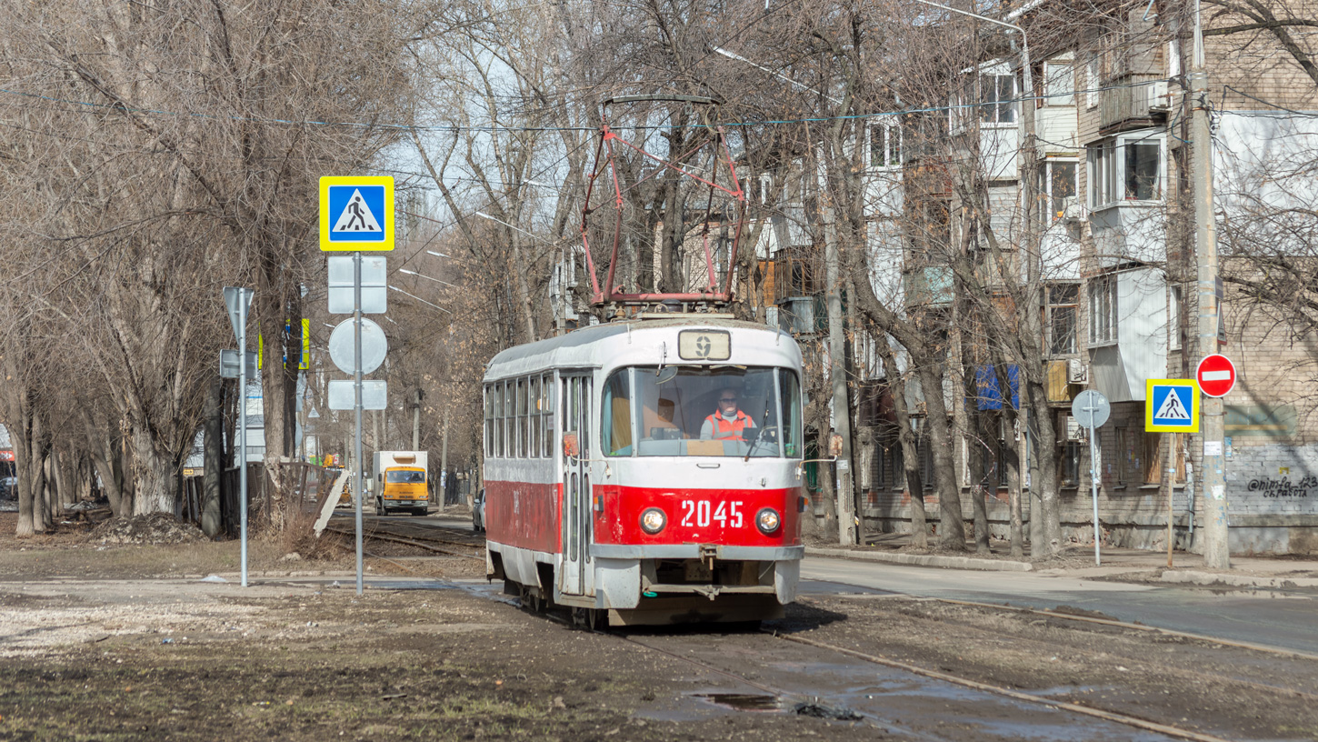 Tatra T3SU (двухдверная) № 2045