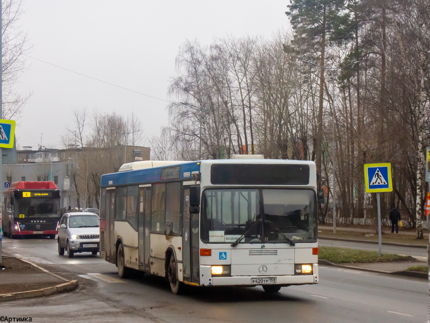 Mersedes-Benz O405 № Р 420 ТР 159; ЛиАЗ-5292.67 (CNG) № Т 918 АУ 159