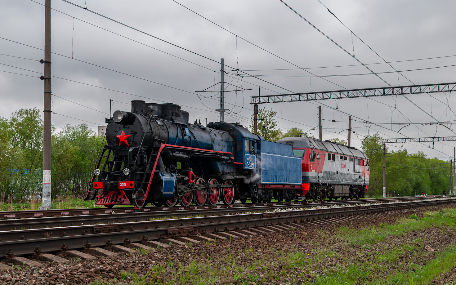 Л-3051; ТЭП70БС-021