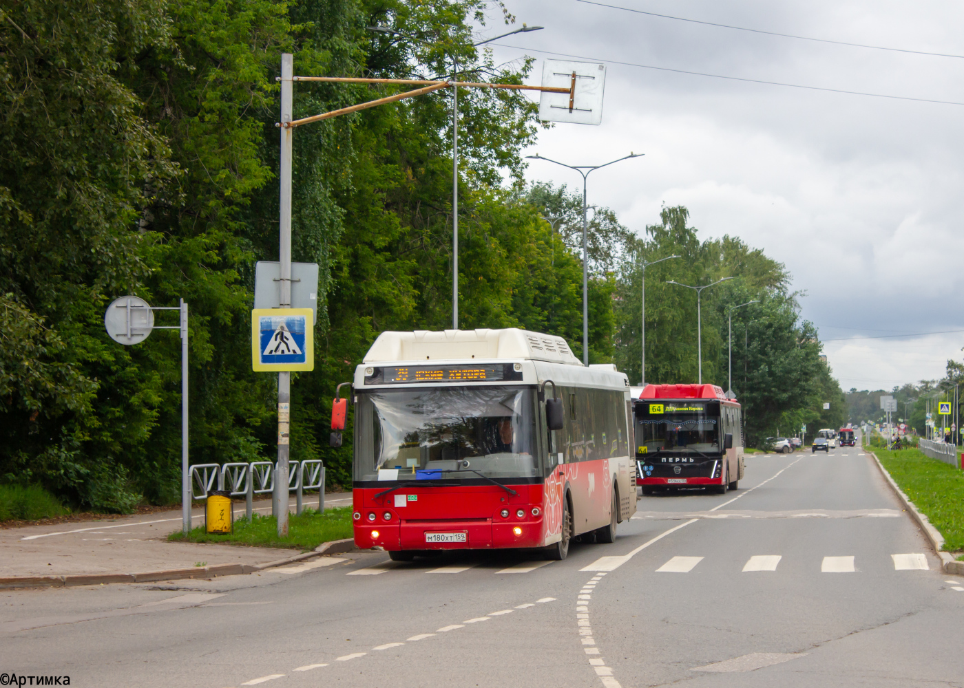 ЛиАЗ-5292.67 (CNG) № М 180 ХТ 159; ЛиАЗ-5292.67 (CNG) № Р 514 ХХ 159