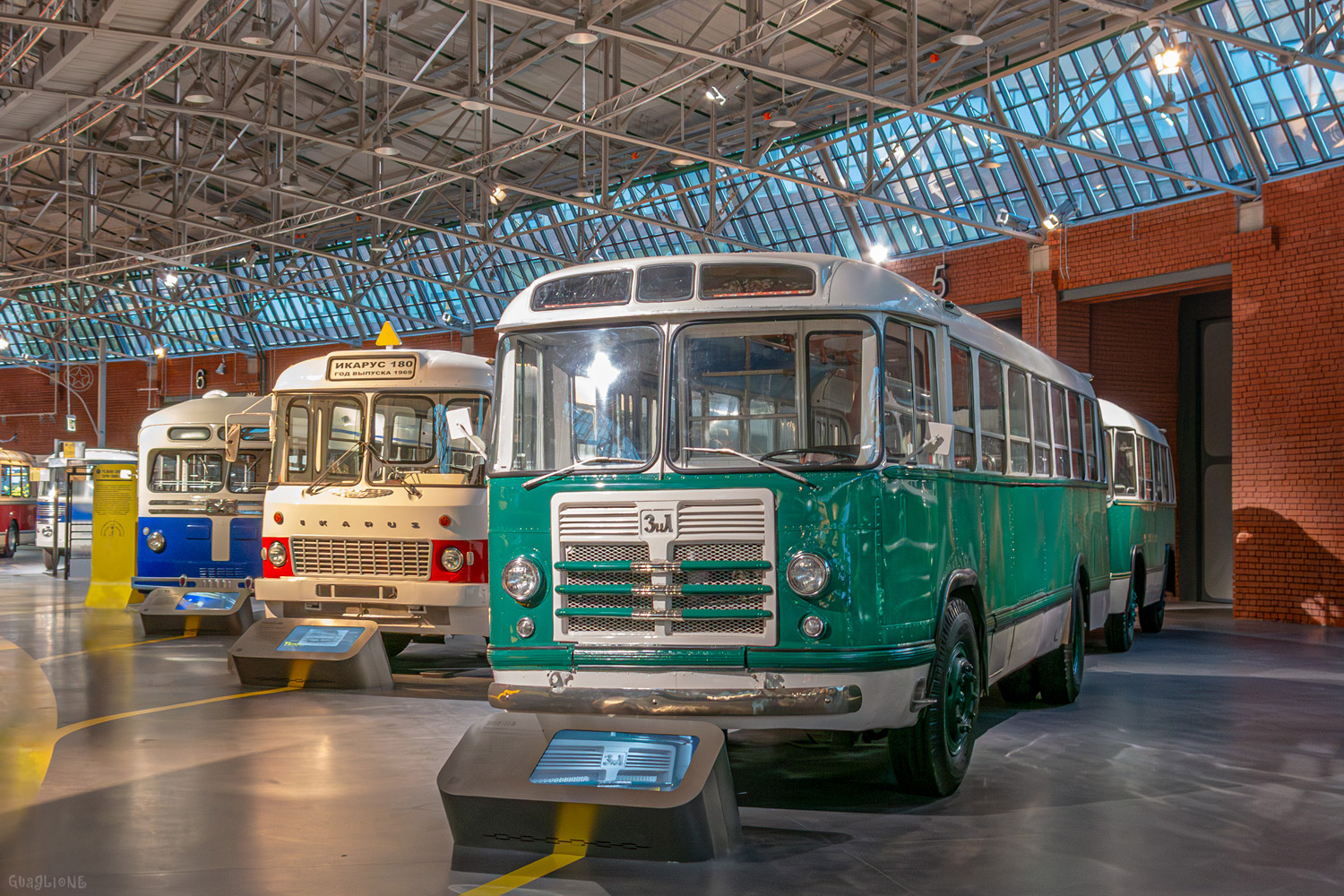 ПАЗ-652Б  № 9424 МНН; МТБ-82Д  № 1777; Ikarus 180  № 011; ЗиЛ-158  № 007; 2ПН4 (ЗИЛ-158*)  № 3505
