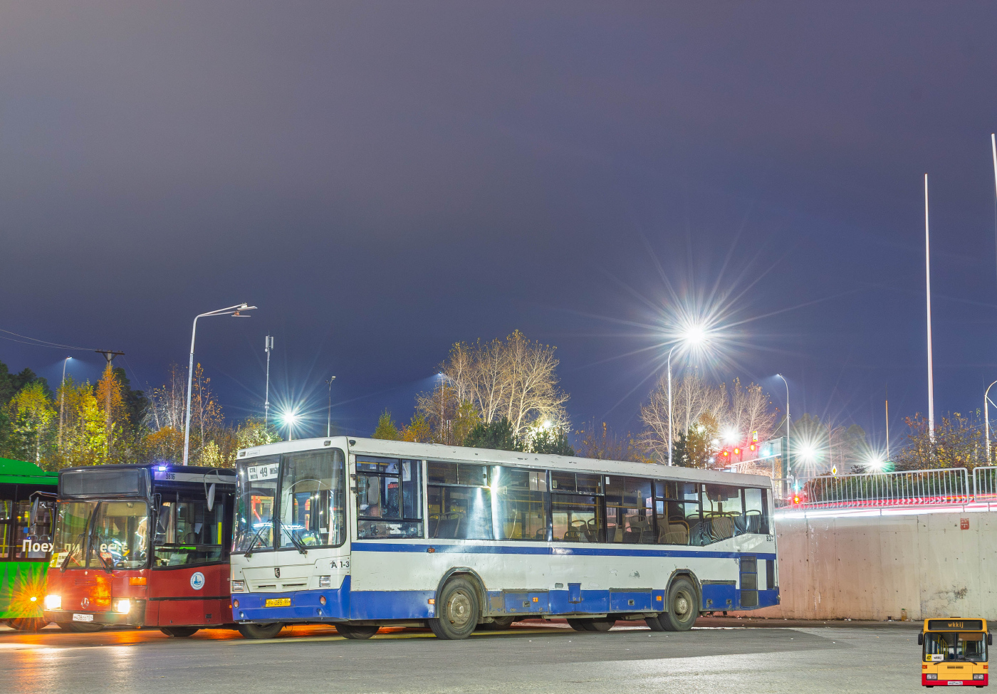 Volgabus-6271.G2 № 3024 (КУ 341 66); Mercedes-Benz O405N2 № М 438 СО 159; НефАЗ-5299-20-32 № 837 (ЕН 085 66)